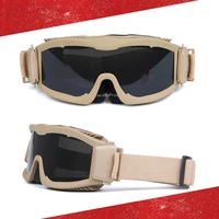 hunting goggles windproof airsoft paintball shooting sunglasses military tactical cs combat war game protective eyewears