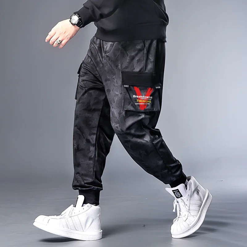 Plus 7XL 6XL XXXXXL Men Hip Hop Black Cargo Pants joggers Sweatpants Overalls Men Streetwear Harem Pants Women Fashions Trousers