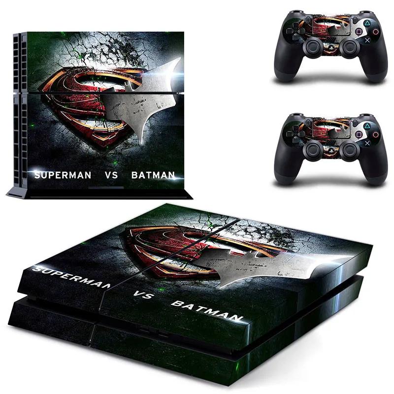 Супермен против Бэтмена PS4 виниловые наклейки для игровой станции 4 консоли и 2
