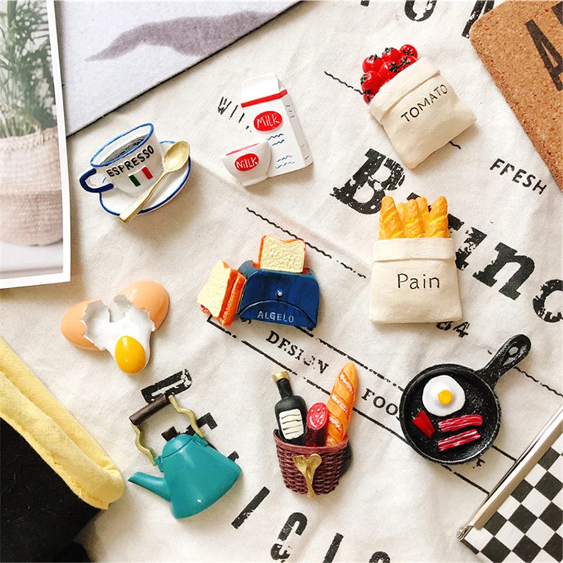 3D магниты на холодильник наклейки из мультфильма миниатюрные сувенирные