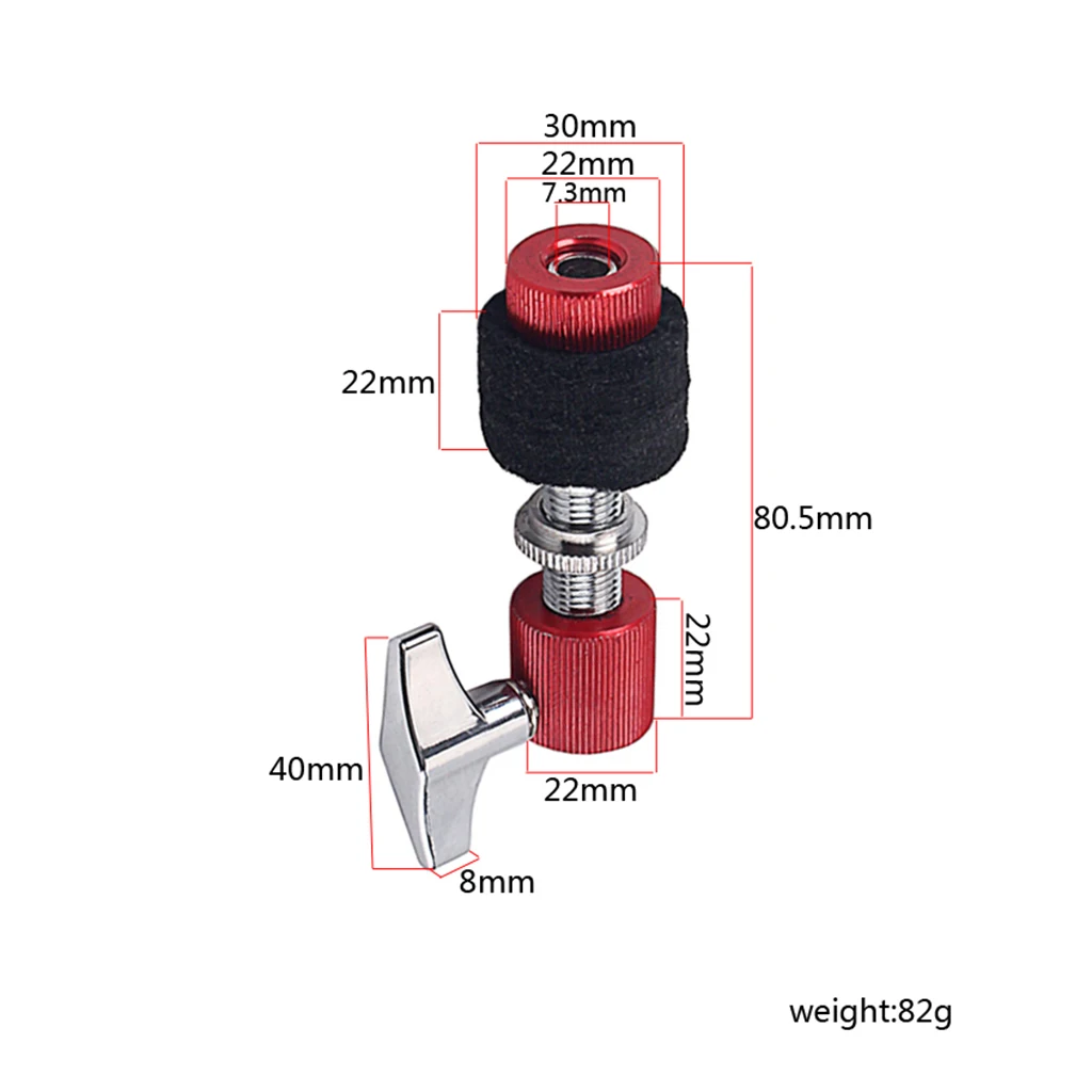

1piece Hi-Hat Clutch For Hi-Hat Cymbal Alloy Made Standard Accessories Red
