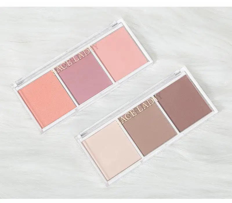 1 шт. 3 цвета блестящая накладка контур лица флуоресцентная палитра водостойкая