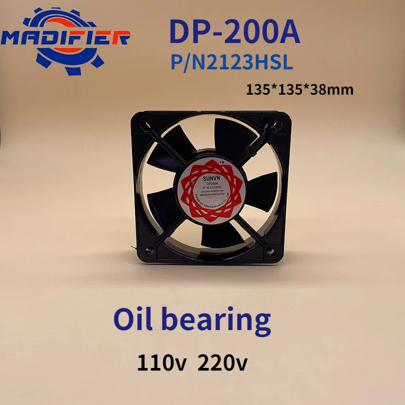 

Sunvn DP-200A 13538 Two-Wire Oil Bearing 110v220v Lead Cooling Mute Fan