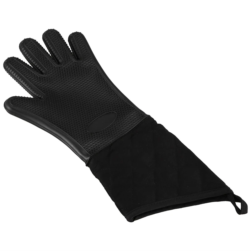 

1 шт., жаропрочная силиконовая перчатка для барбекю