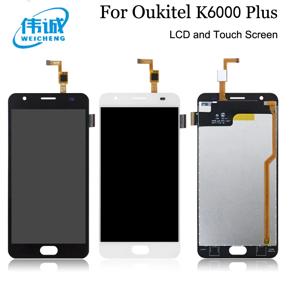 WEICHENG для Oukitel K6000 Plus ЖК-дисплей и сенсорный экран протестированный экран дигитайзер сборка Замена+ Бесплатные инструменты