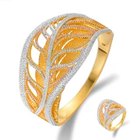 larrauri new luxury nigeria bangle ring set jewelry sets for women wedding cubic zircon crystal cz dubai bridal jewelry sets