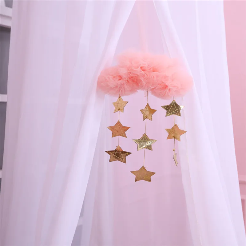Розовые облака звезды повесить декорационный тент реквизит для маленьких