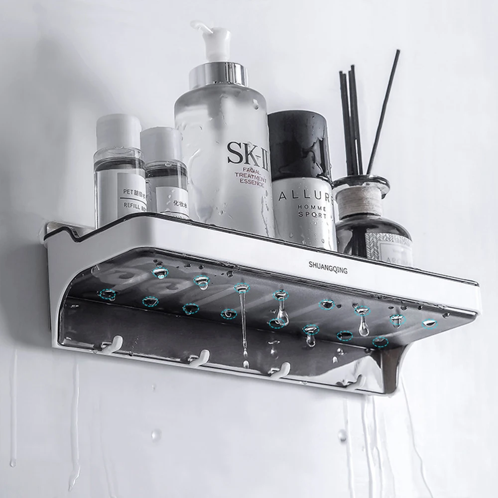shower shelf for bathroom organizers with hooks shower storage shelves bath organizer wall mount shampoo storage bathroom holder free global shipping