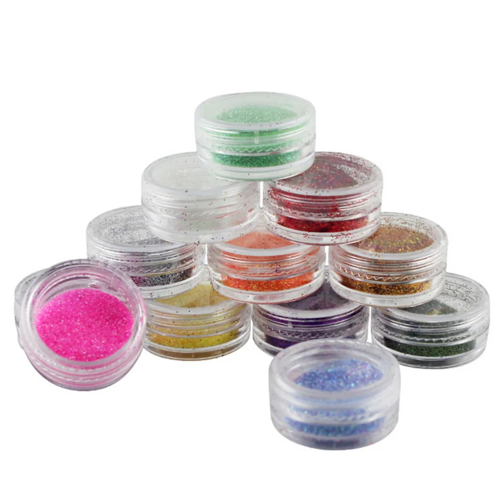 

24pcs Nail Art Paillette Powder Kit Manicure DIY Sequin Powder Nail Decoration for Lady (Random Color)