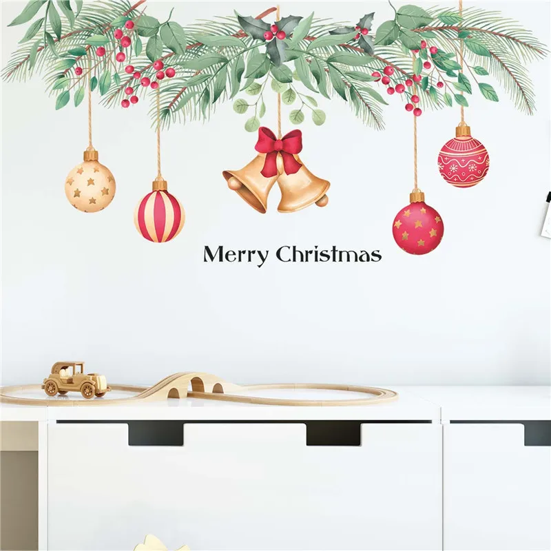 

Cartoon Christmas Snowman Christmas Stocking Glass Window Door Wall Decoration Wall Sticker Self-Adhesive