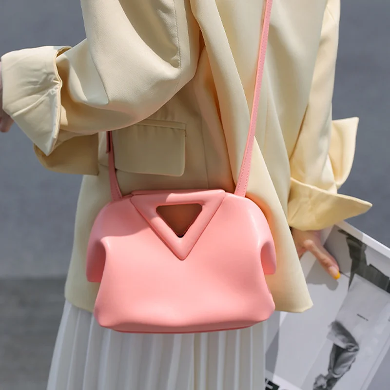 

Роскошная брендовая сумка с перевернутой треугольной ручкой, кожаные клатчи, кошельки, сумки через плечо для женщин, модная сумка на плечо, ...