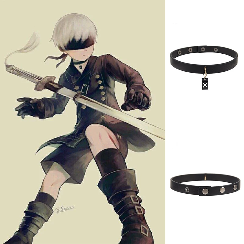 Аксессуары для косплея из игры NieR Automata 9S ожерелье YoRHa No. 9 Тип S цепочка до ключицы