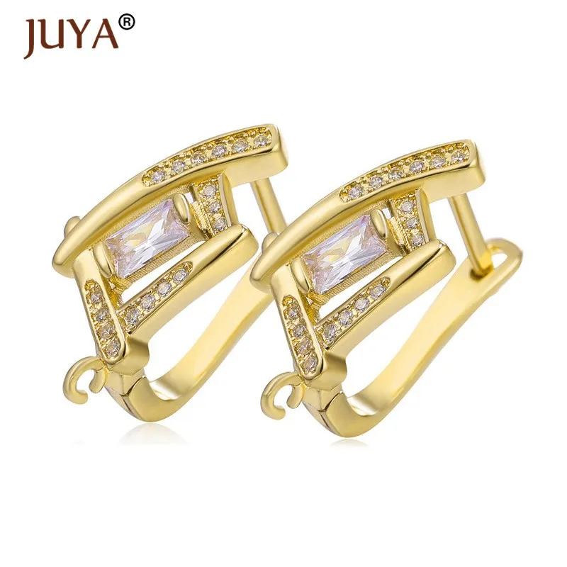 Швензы Золотые серебряные розовые золотые черные медные циркониевые сережки