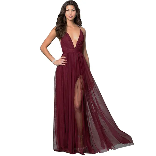 

Sexy Chiffon Long Dress 2021 Summer Spaghetti Strap Floor Length Sleeveless Evening Gown Party A-Line Backless Dresses vestidos