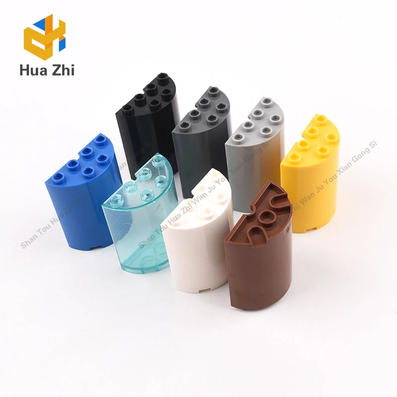 

6PCS 6259 Cylinder Half 2 x 4 x 4Building Blocks Parts MOC DIY Education Build Toys Brick