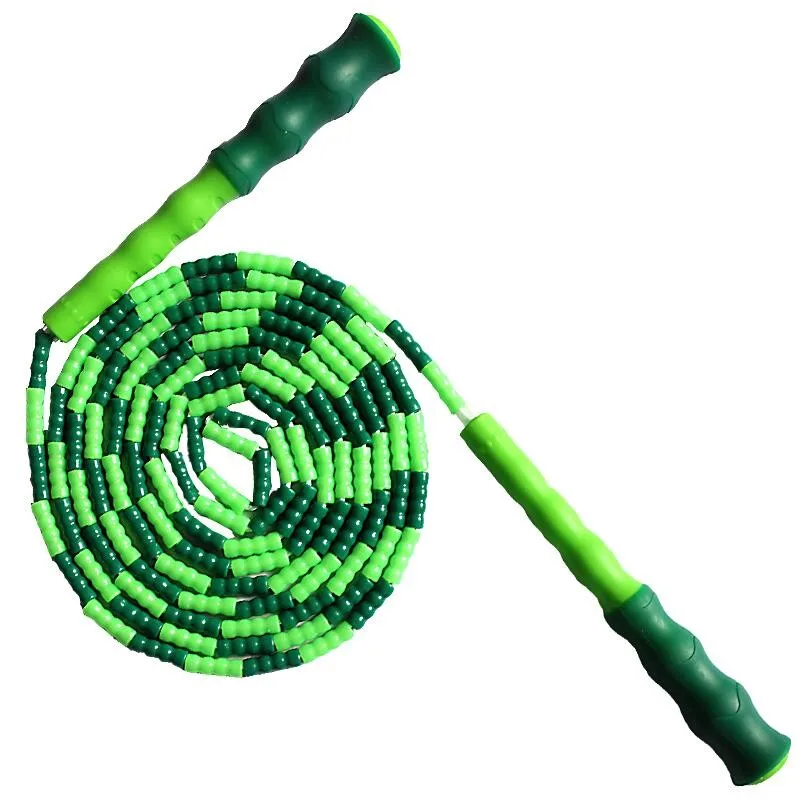 Скакалка с мягкими бусинами регулируемая длина без спутывания скакалка кабель