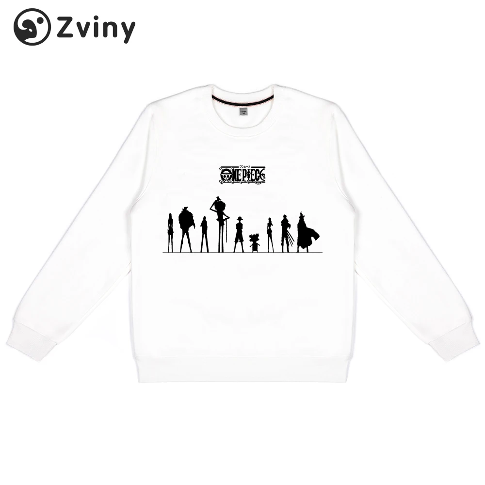 

Zviny Teen Hoodie Hipster ONE PIECE Cartoon Print Sweatshirt Boys Girls Anime Pullover Harajuku Autumn Oversized Winter Tops