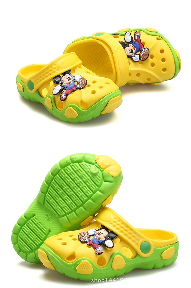 Новинка; Акция года; Летние сандалии для мальчиков с милым рисунком; Baotou; нескользящая пляжная обувь на толстой подошве; дышащая обувь Cave