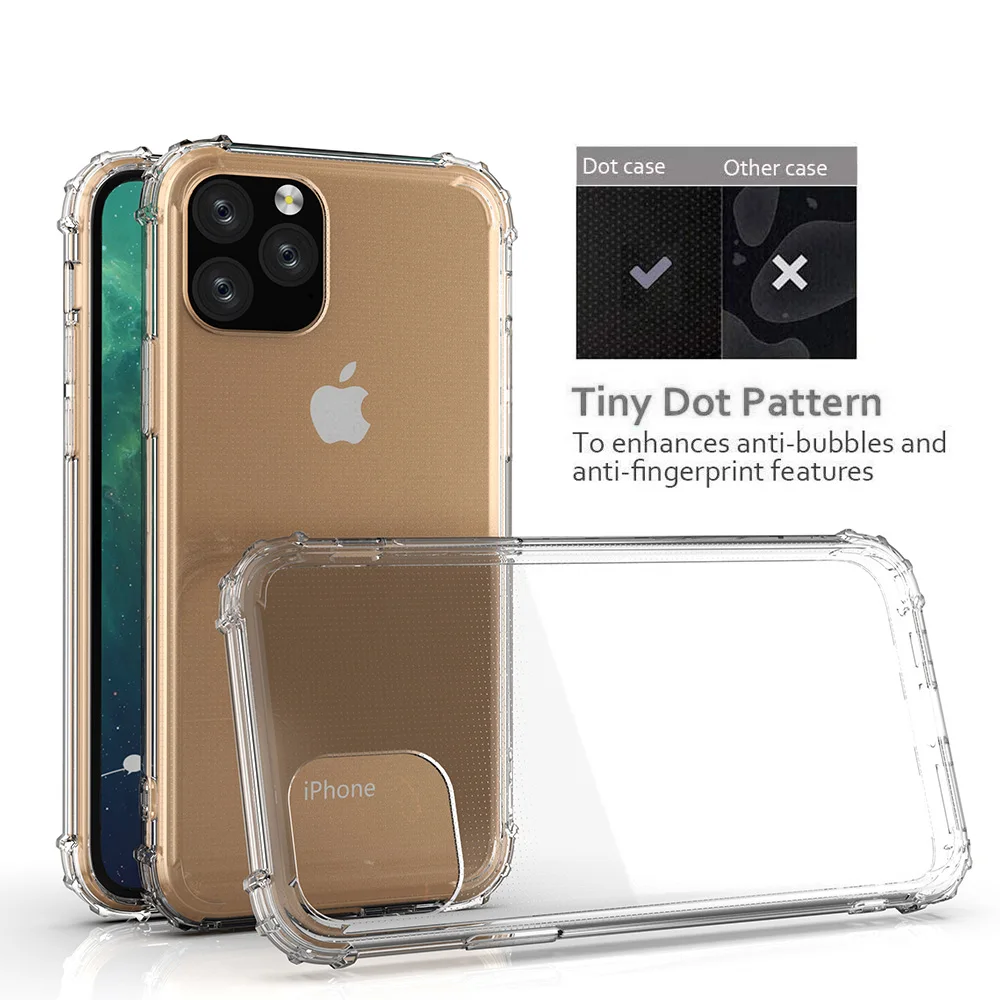 Противоударный прозрачный силиконовый чехол для Apple iPhone SE 2020 11 Pro 7 8 Plug XS Max XR из ТПУ