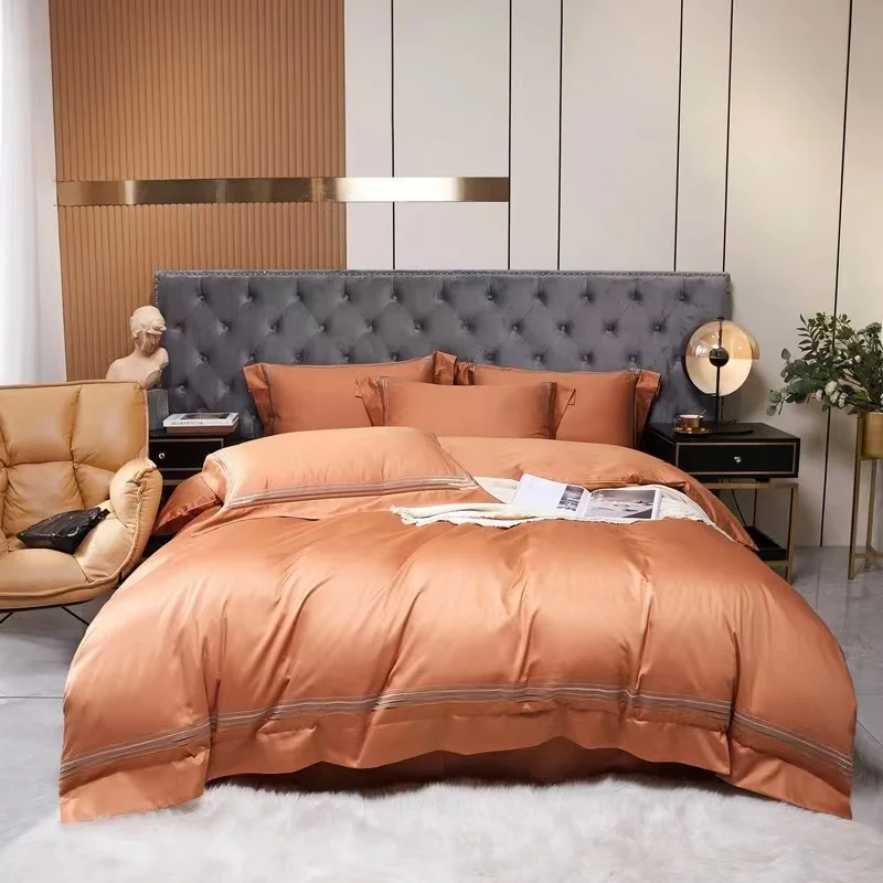 Домашний текстиль длинный степлер хлопок высококачественный четыре комплекта