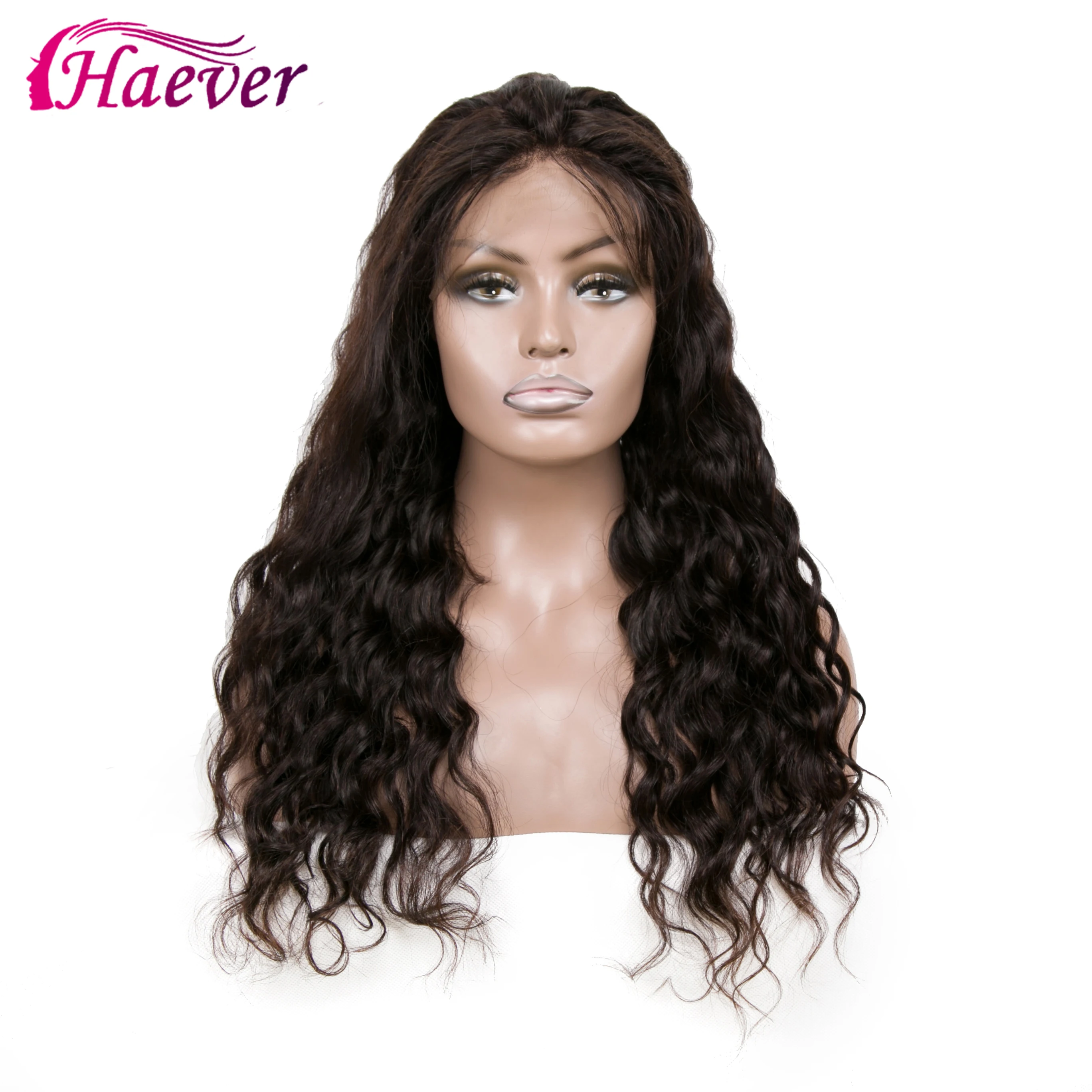 Haever 13x4 волнистые человеческие волосы кружевные передние парики новые без клея с