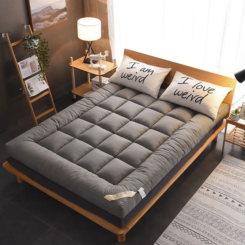 Thick Feather Velvet Mattress Futon Home Floor Sleeping Mat Cushion Foldable Tatami Student Dormitory Single Double Mattresses