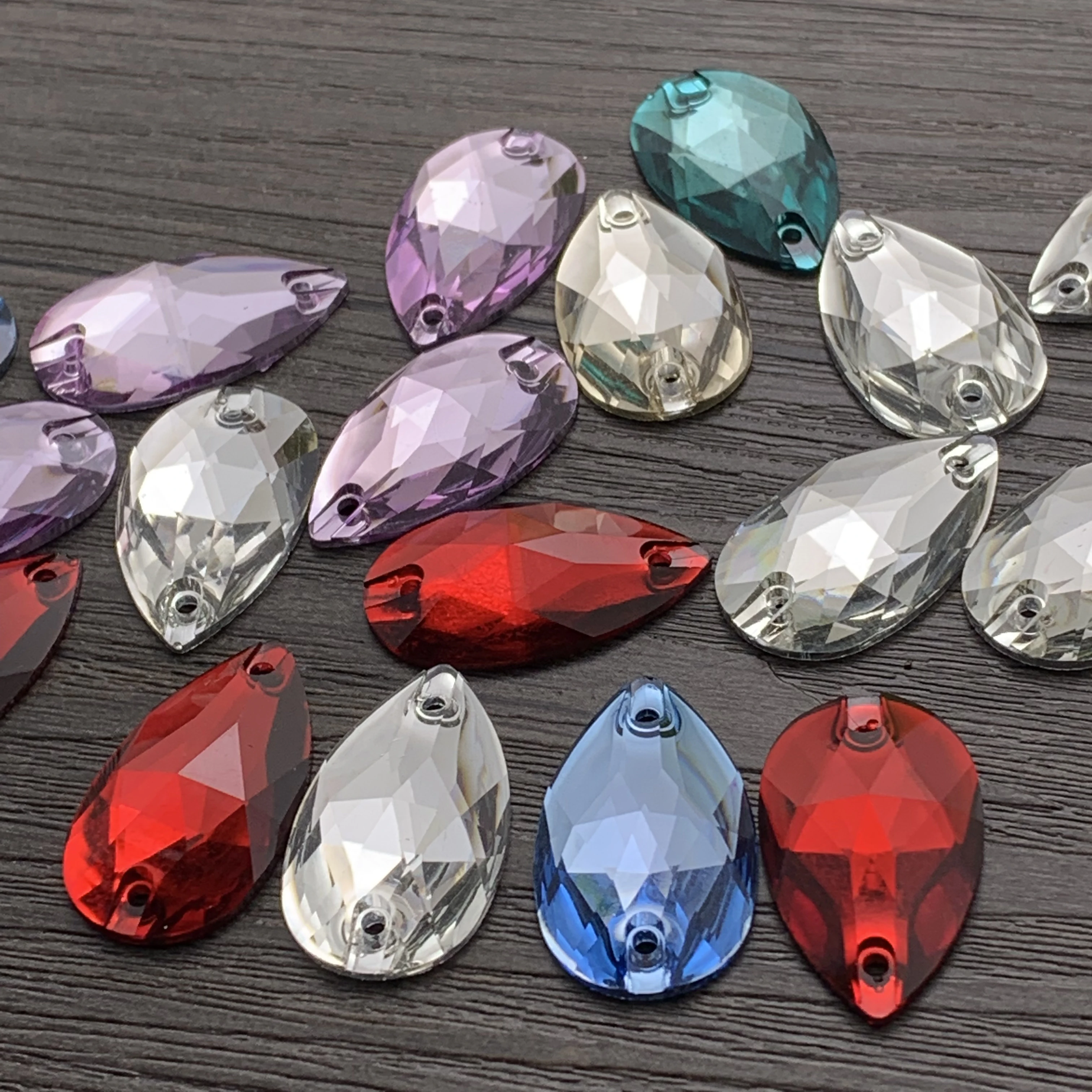 

16*27MM droplets shape jewel sewing hand-sewn material bag performance clothing shoes hats Bracelet necklace earrings accessory