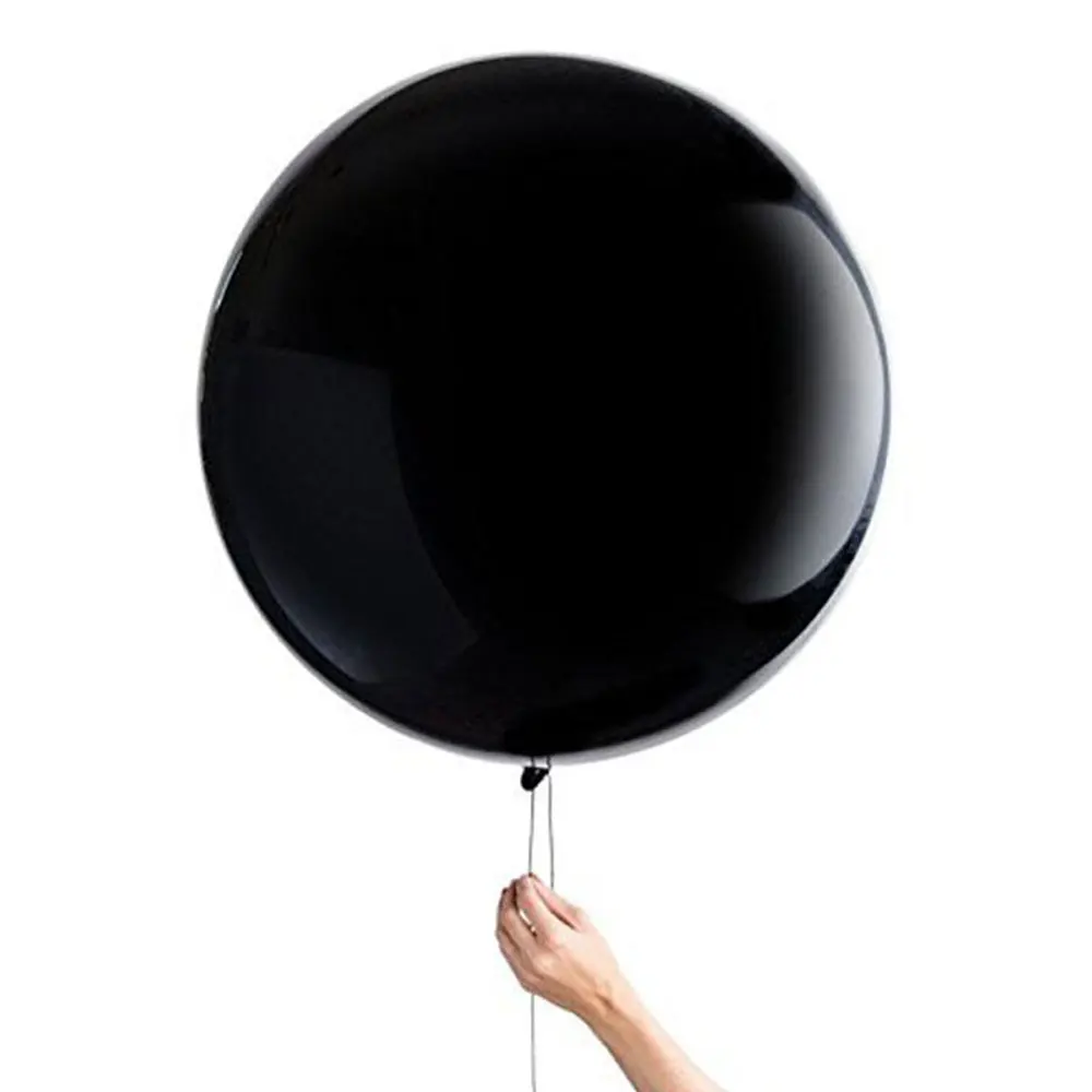 36 дюймов черный конфетти воздушных шаров из латекса Пол раскрыть клипсы для с
