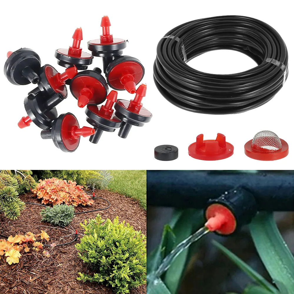 

40m Garden Watering Irrigation System Adjustable Drip Head Drip Irrigation Set Garden Irrigation Atomization Cooling Device