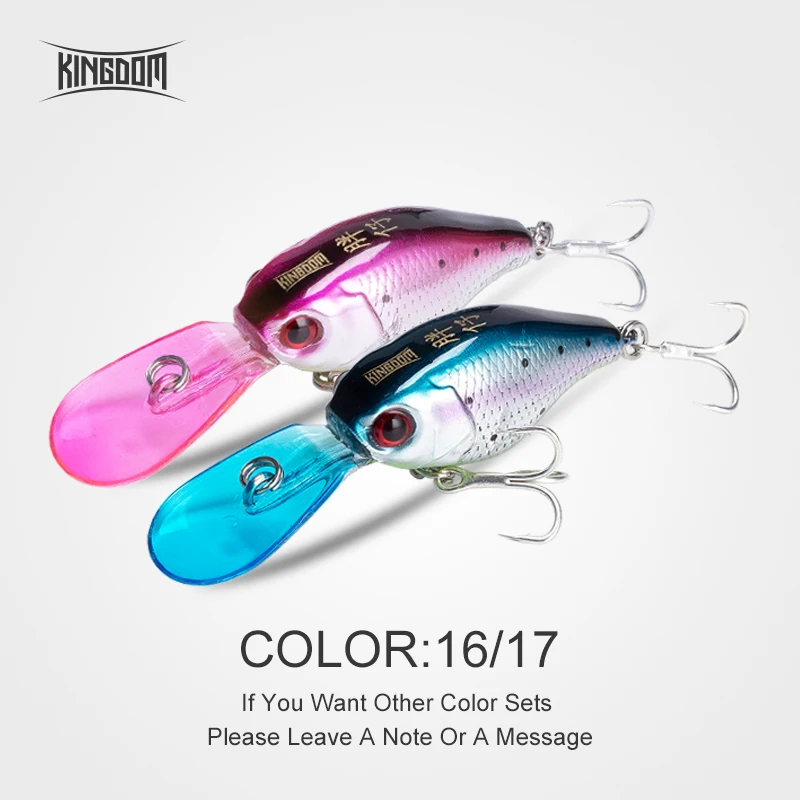 5316-16-17 Kingdom Fishing Приманка Crankbait Isca искусственная Jerakbait медленное погружение 50 мм 5 г Воблер для мелкой рыбы форель, щука модель приманки 5316 - Цвет: 5316-16-17