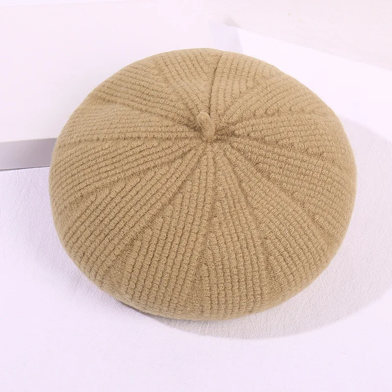 Knitting Beret Female Cute Fresh Hat Casquette Femme Boinas Para Mujer Boinas Para Mujer Chapeau Czapka Dla Dziewczynki