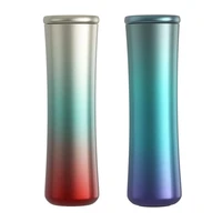 450ml stainless steel vacuum bottle insulated hot cold water bottle double walled waist shape thermos leak proof sports flask
