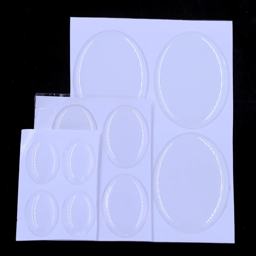 

20Pcs Oval 3D Epoxy Resin Domes Cabochons Stickers High Transparency For Pendants Jewelry DIY Findings 18x13mm 25x18mm 40x30mm