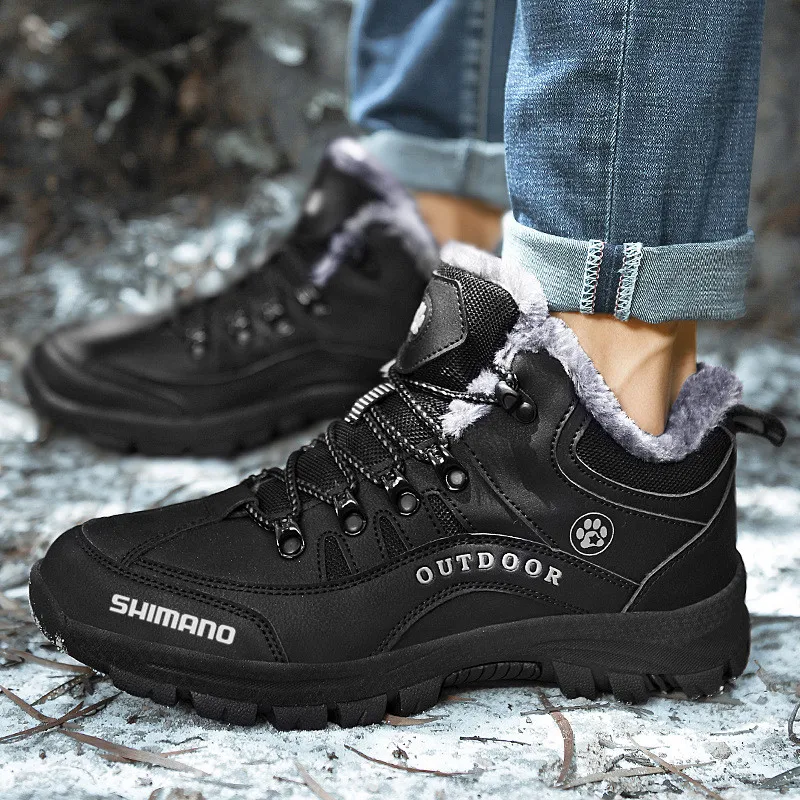 

Men's Snow Boots Shiman Fishing Shoes Breathable Non-slip Shoes Winter Outdoor Warm Boots Waterproof Boots Fishing Snow Boots