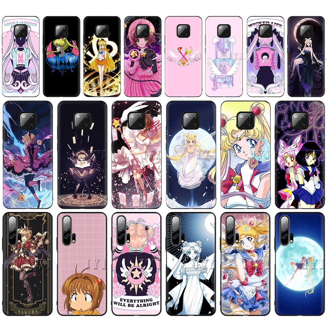 Sailor Moon Мягкий силиконовый чехол для телефона huawei P8 P9 Lite Mini 2015 2017 P10 P20 P30 Pro