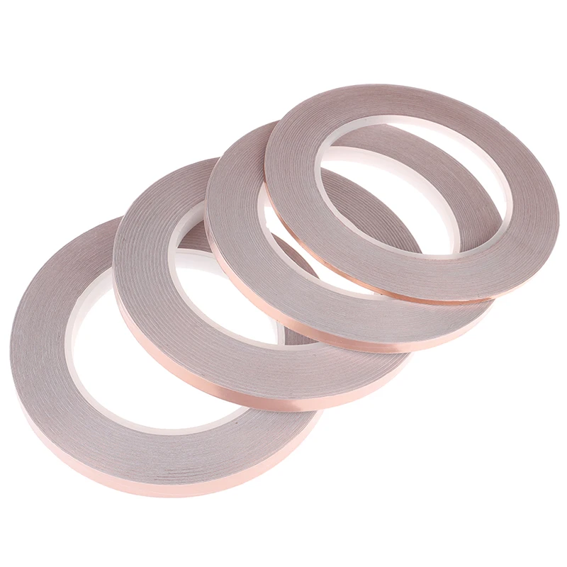 

30M Single Side Conductive Copper Foil Tape Strip Adhesive EMI Shielding Tape ZMONH