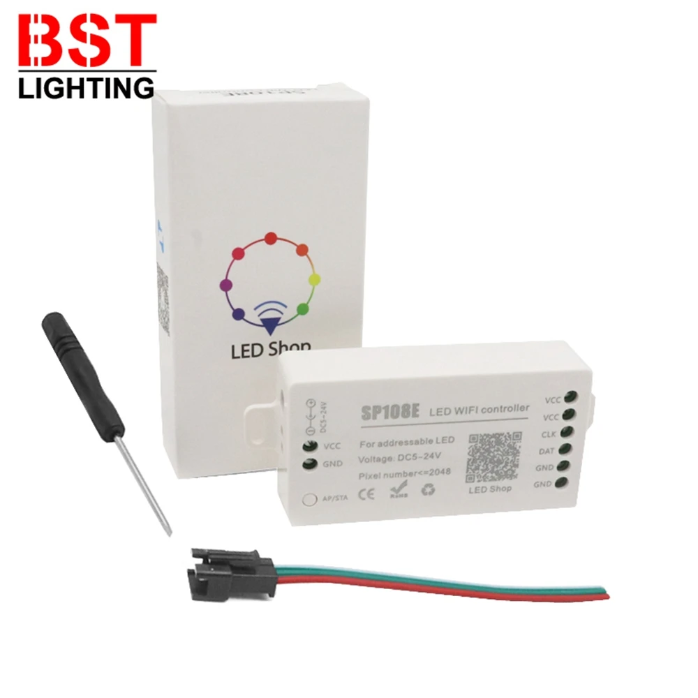 SP108E светодиодный WI FI Управление WS2812B WS2811 WS2813 WS2815 SK6812 и т. д. полосы модуль