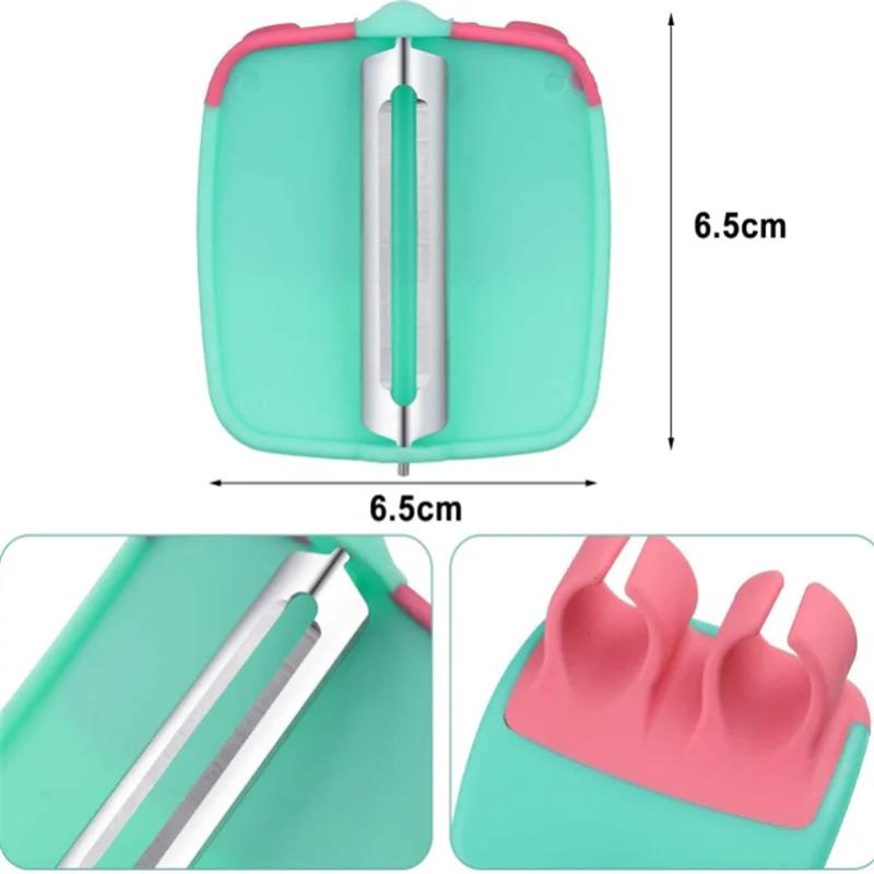 

1Pcs Multifunction Peeler Stainless Steel PeelerTwo-finger Planer Portable Kitchen Fruit Peeler Anti-shaving Hand Melon Planer