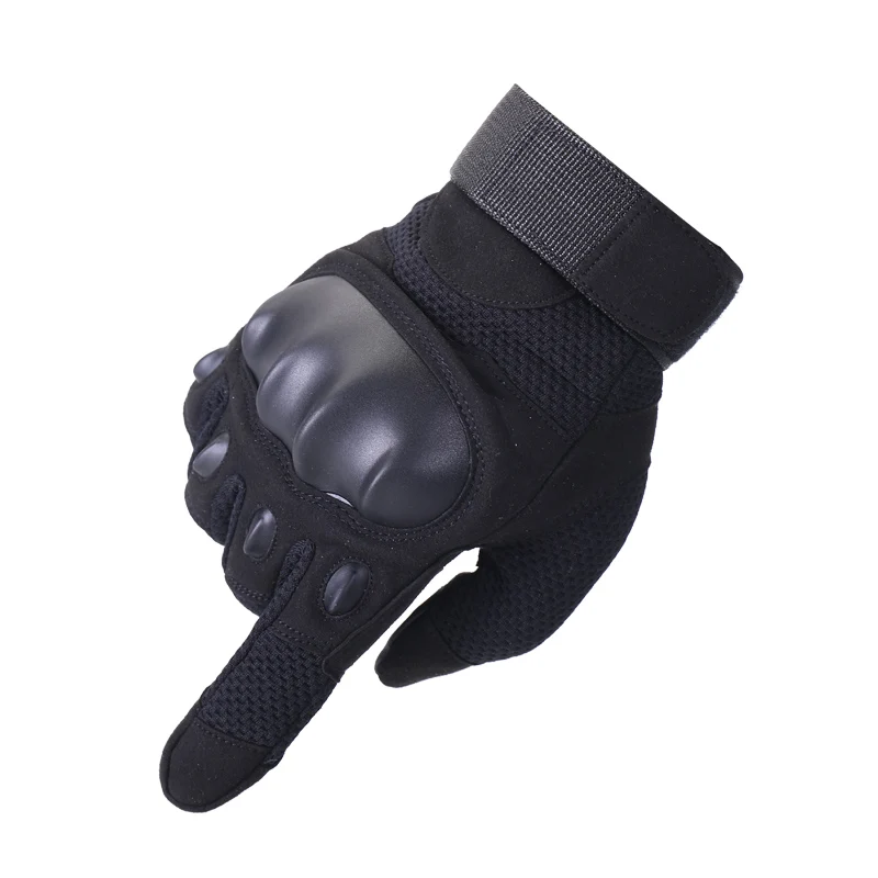 

Army Military Hard Knuckle Tactical Combat Gloves Motorcycle Motorbike ATV Riding Full Finger Gloves for Men black color