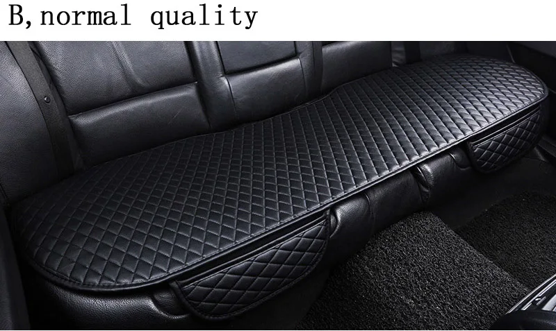 black rear Абсолютно новые не перемещающиеся подушки для автомобильных сидений, универсальные чехлы для сидений из искусственной кожи, не скользящие, подходят для большинства автомобилей, водонепроницаемые - Название цвета: black rear