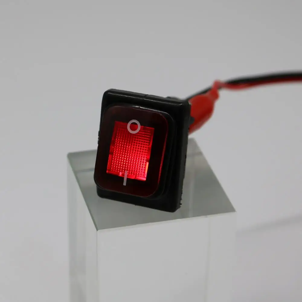 Водонепроницаемый кулисный переключатель с ламсветильник 12 В 4 контакта Dpst DPST