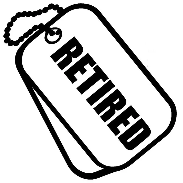 

16X16.2CM MARINES DOG TAGS RETIRED Vinyl Decals Car Sticker