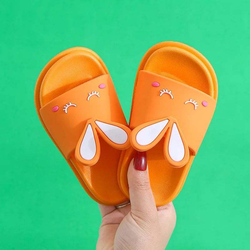Children's Slippers Boys and Girls Baby Home Non-slip Soft Sole Cute Rabbit Children Home Slippers Home Shoes Shoes Woman
