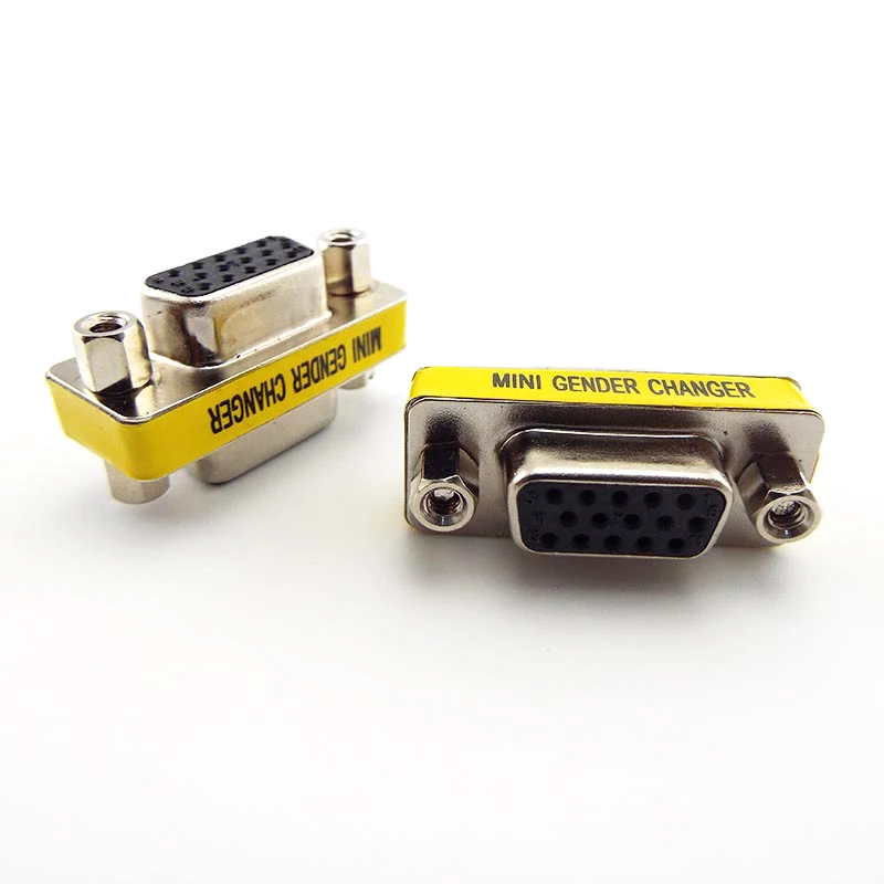 VGA / SVGA 15pin женский кабель адаптер для смены пола F/F соединитель расширителя