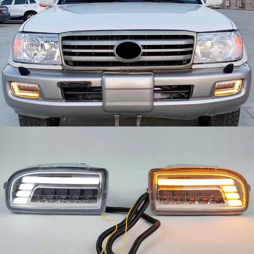 1 светодиодный противотуманные фасветильник для TOYOTA LAND CRUISER 100 LC100 1998-2008 DRL |
