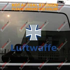 Немецкие ВВС Люфтваффе Наклейка автомобиля виниловая Светоотражающая Глянцевая выбрать размер
