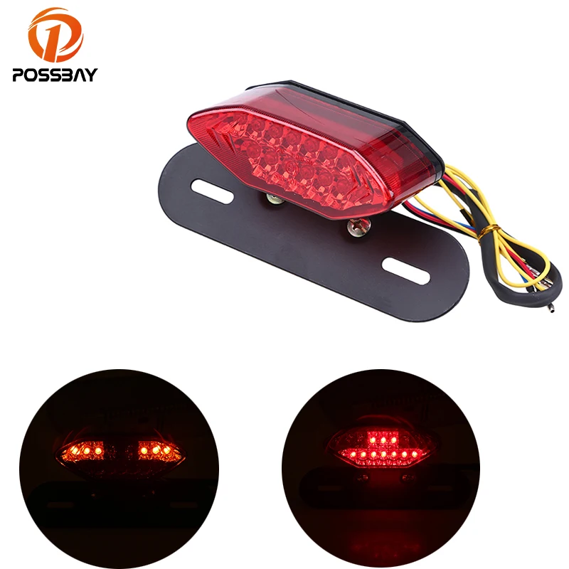 Универсальный задний фонарь POSSBAY для мотоцикла скутера 12 В|lamp lamp|lamp indicatorlamp 12v |