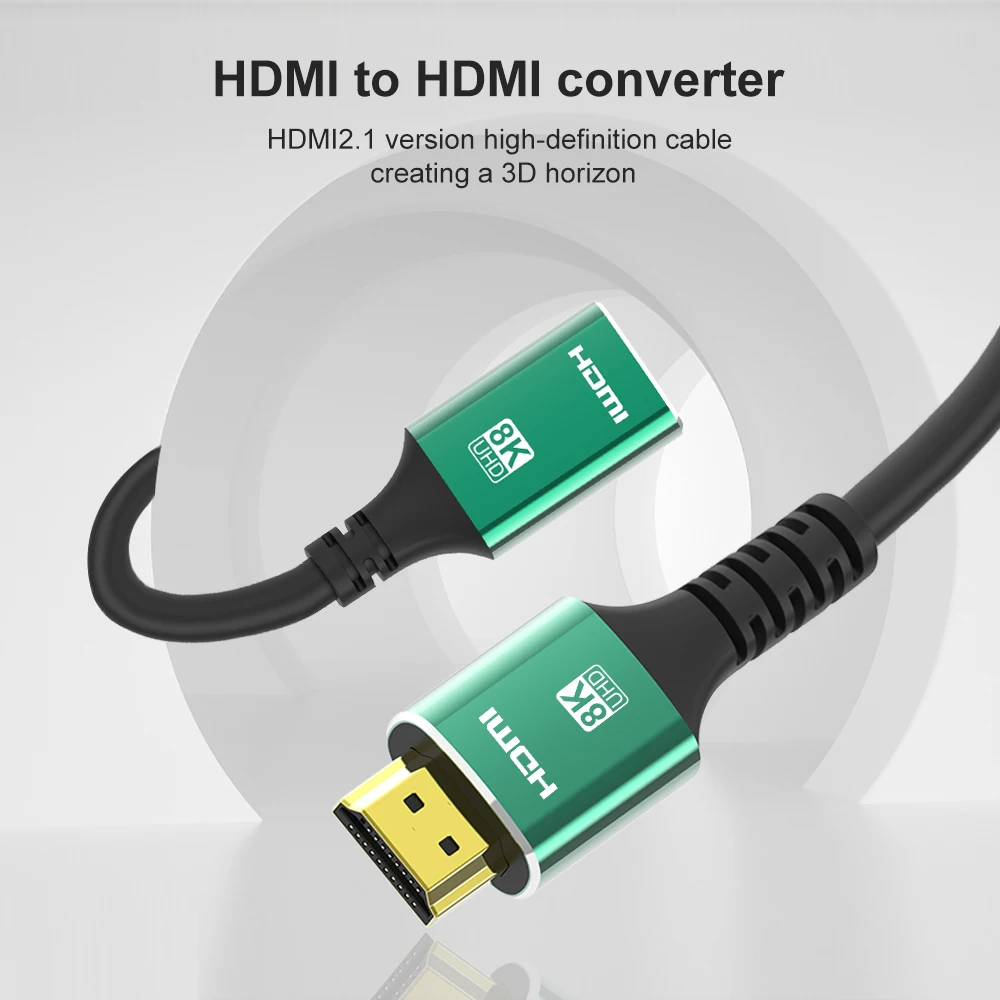 8K HDMI Extension Cable HDMI2.1 8K@60Hz 4K@120Hz Extender Male to Female for Nintendo Switch Xbox One S 360 PS5 PS4 HDTV Laptop |