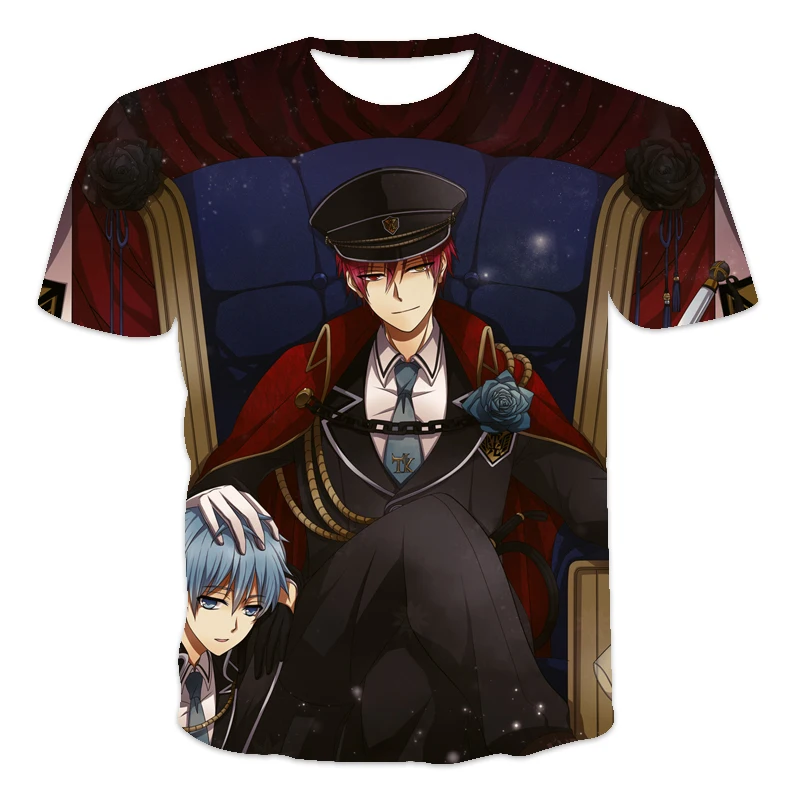 

summer oversized loose men's T-shirt clothes short-sleeved black basketball print O-neck men's T-shirt