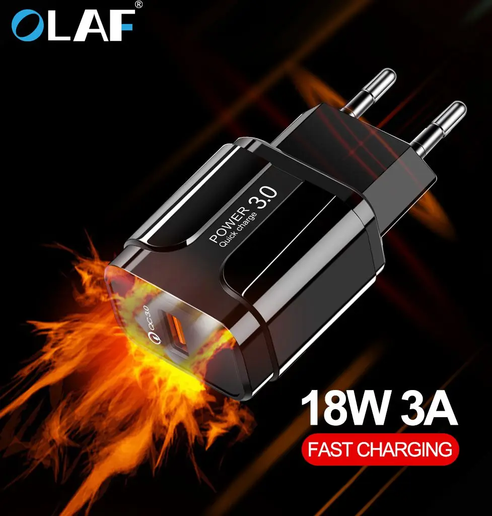 Olaf Quick Charge 3 0 QC3.0 USB зарядное устройство США ЕС Универсальный мобильный телефон